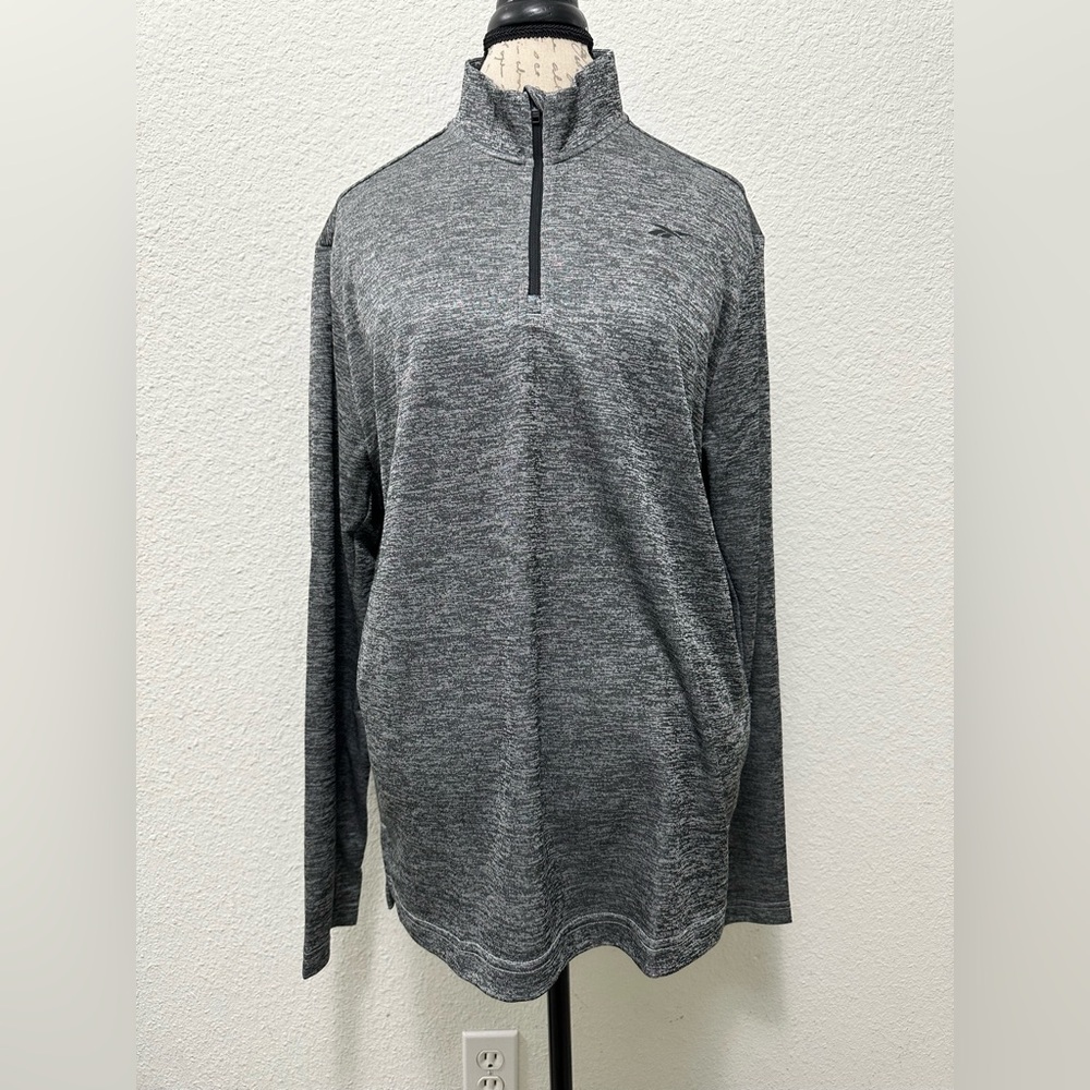 Reebok Gray Quarter-Zip Pullover
